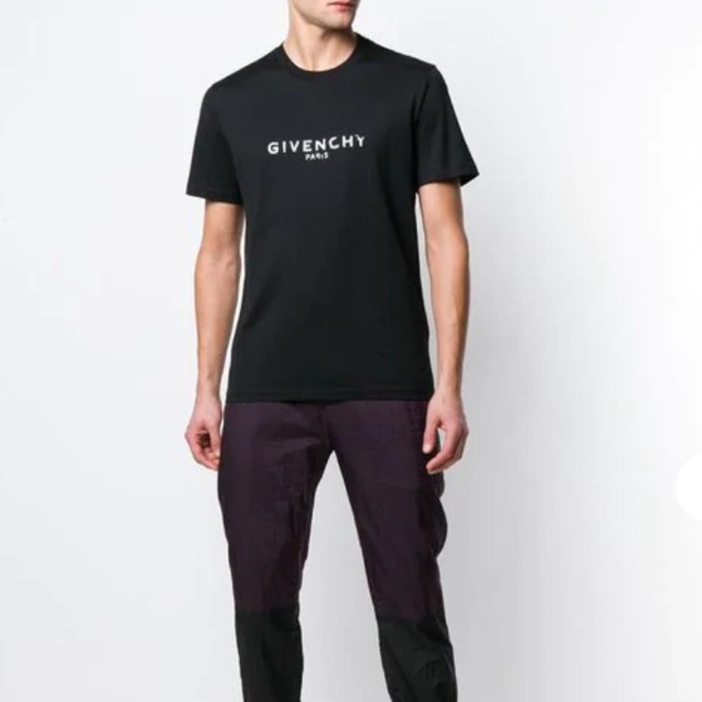 GIVENCHY Vintage Logo Slim Fit T-Shirt Black - Picture 5 of 8